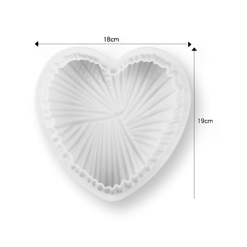 Heart Silicone Molds, 3D Mousse Cake Mold Non-stick Brownie