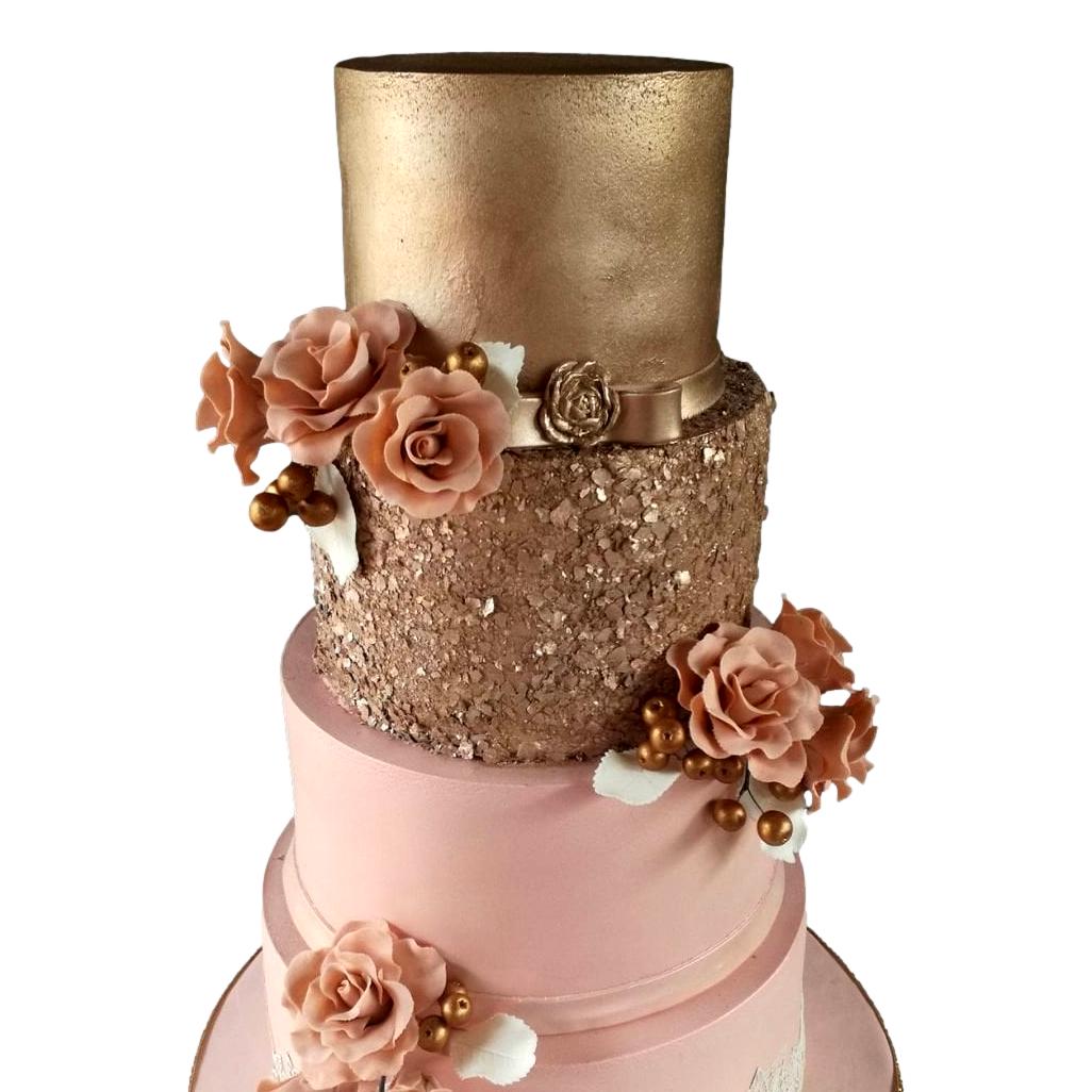 Edible Flakes - Rose Gold Love by Crystal Candy 