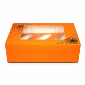 Halloween Cobweb Satin Cupcake Box