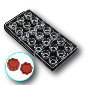 Poly Carbonate Flower  Shape Chocolate Mold