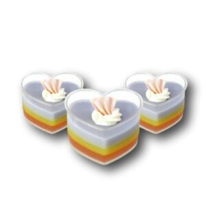 10 Pcs Set Heart shaped mini Dessert Cup