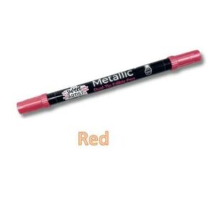 Sweet Artist Metallic Dual-Tip Edible Pens-Red